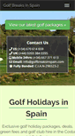 Mobile Screenshot of golfbreaksinspain.com